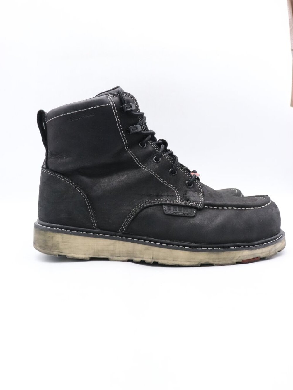 Brunt The Marin 6" Men's 11 M Composite Toe Black Leather Waterproof Work Boots